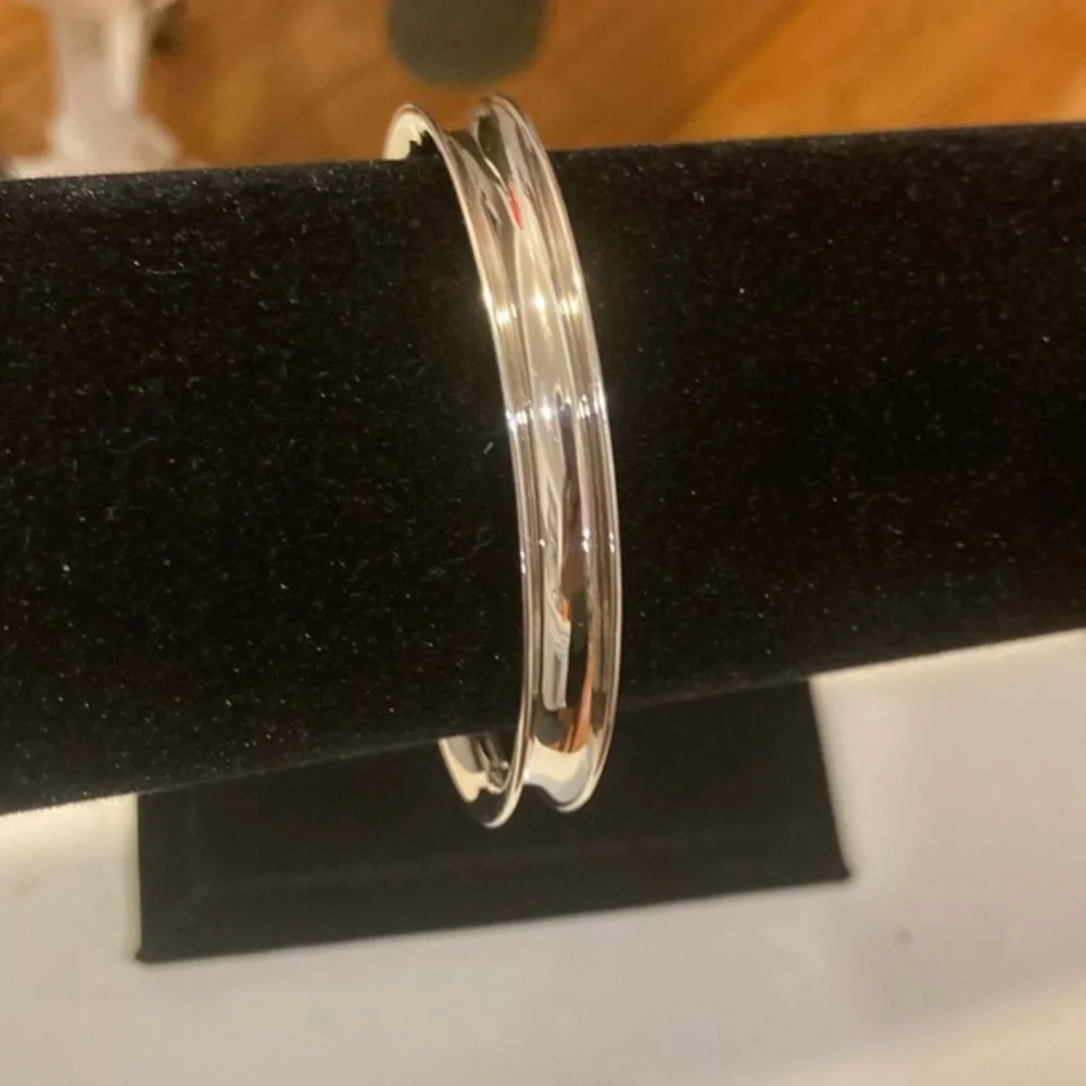 Sterling Silver .925 Concave Cuff Bracelet 14.0g NIB